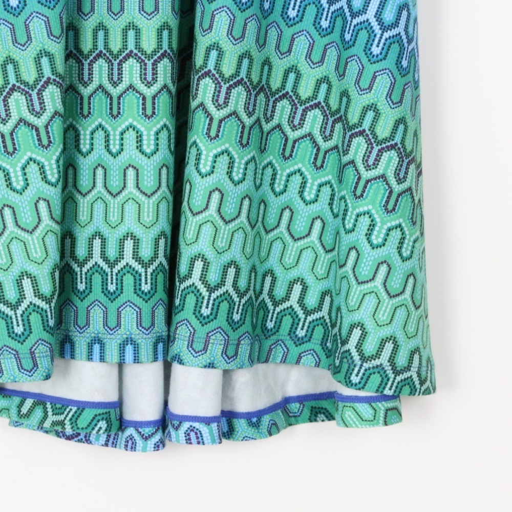 Prana Blue and Green Mini Dress - Picture 4 of 8